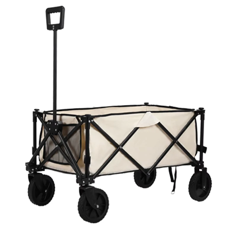 Folding Sales Cart Outdoor Camping Beach Portable Folding Trolley Multi function Folding Trolley Cart