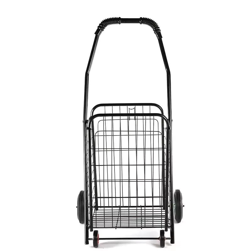 Folding Shopping Cart Luggage Telescopic Handle Shopping Trolley with Wheel