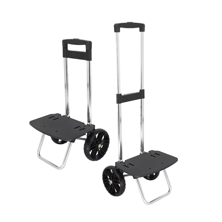 Folding Shopping Cart Portable Aluminum Trolley Carts for Shopping Foldable Bag Cart
