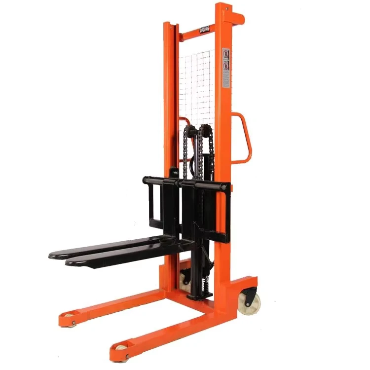 Forklift Pallet Stacker for Warehouse 0.5t 1t 1.5t 2ton Manual Hand Stacker Forklift Truck