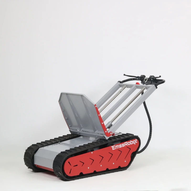 Four Wheel OEM Portable Foldable All Terrain Crawler Heavy Duty Motorized Stair Climbing Hand Truck Electric