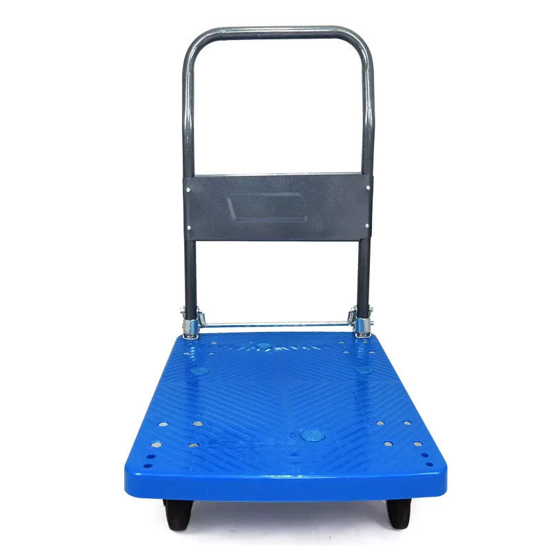 Four Wheel Plastic Foldable Platform Push Carts Trolleys Customizable Hand Trucks