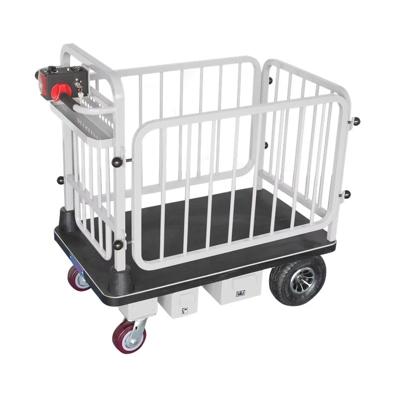 Four Wheels Electrical Platform Hand Truck Warehouse Electric Cart Industrial Electric Carts for Construction