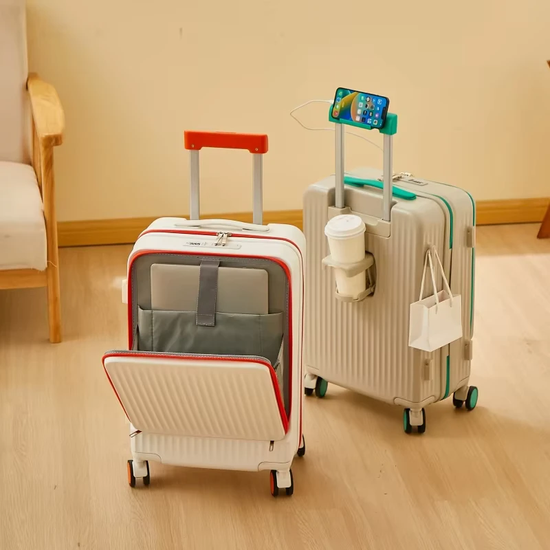 Front opening Luggage 20inch Carry-on Suitcase 24-inch Trolley case Multifunctional Trolley Travelling Bag