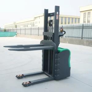 Full Electric 1.5Ton Capacity Mini Stacker Forklift with Lithium-Ion/Lead-Acid Battery RWD Drive Type