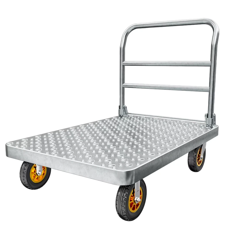 Full Functionality 800kg Load Steel Structure Handcart Multifunction Use for Shopping Mall Warehouse Applications Caster Wheels