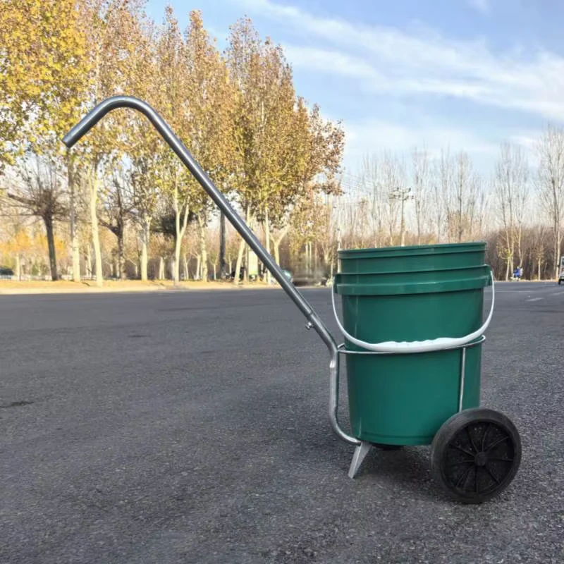 GALVANIZED DUAL WHEEL UTILITY CART HEAVY DUTY HAND PULL WAGON for BARRELS and LOADS
