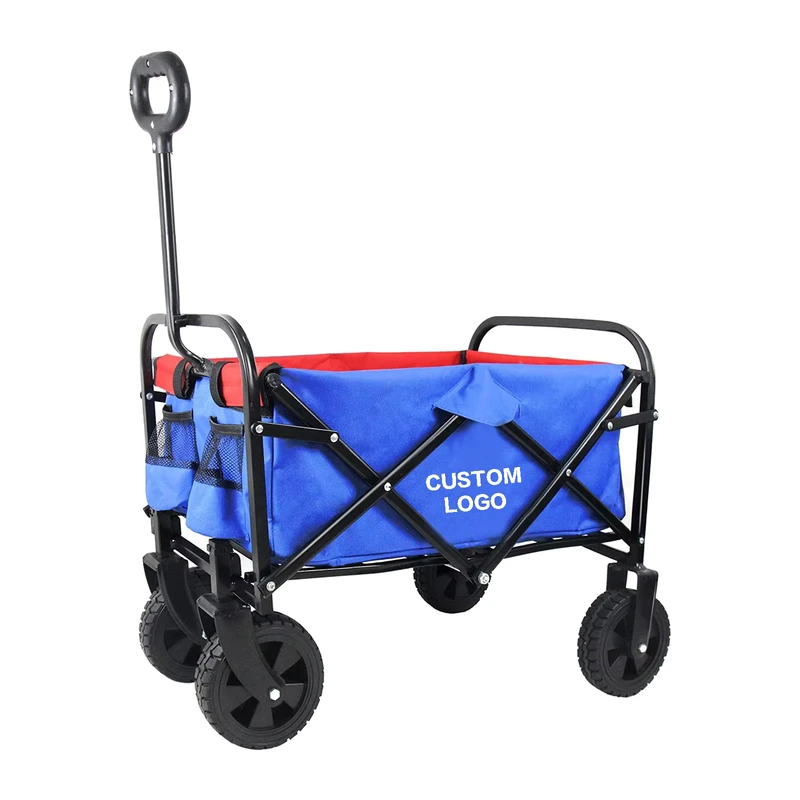 GT1800A Mini Kids Collapsible Carry Cart Folding Utility Wagon Cart for Outdoor Garden Camping Shopping Tool Storage Tool