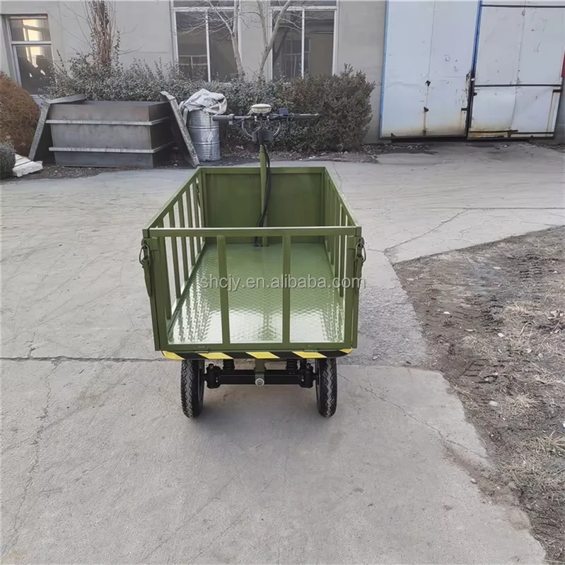 Garden Tool Cart Electric Warehouse Cargo Transport Trolley Indoor and Outdoor Use Electric Platform Truck Electric Push Cart