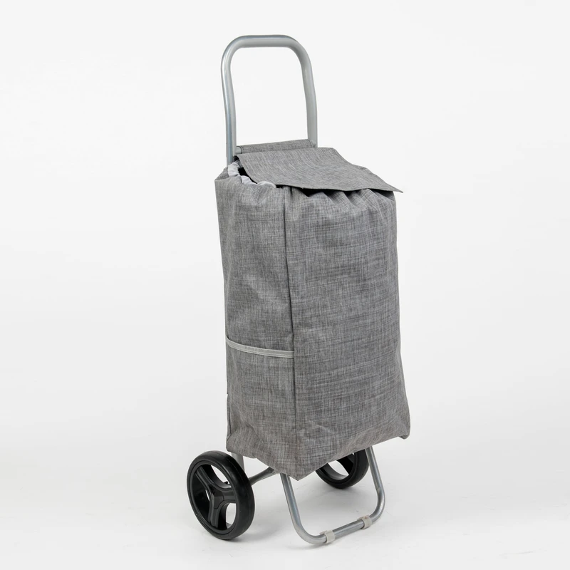Gomfortable Handle Shopping Cart Made in China Customized Aluminium Shopping Trolley on Wheels