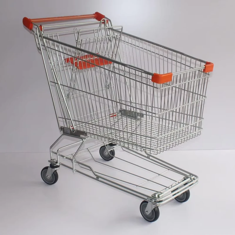 Grocery Shopping Trolley 60-240L European Style Shopping Carts for Supermarket