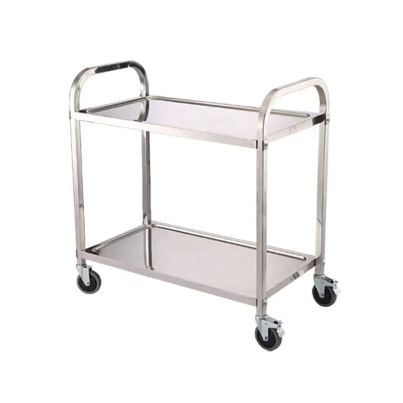 Guanbai Mobile Stainless Steel Service Trolley Cart As Commercial Catering Equipment