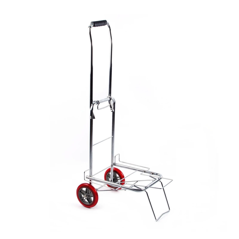 H1ZD PU Shopping Trolly Cart Foldable Trolley Luggage Cart High Quality Small Shopping Cart