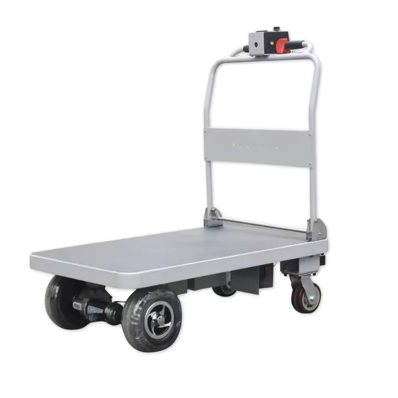 HG-101 Electric Platform Trolley Cart Warehouse Portable Powerful Hand Trolley