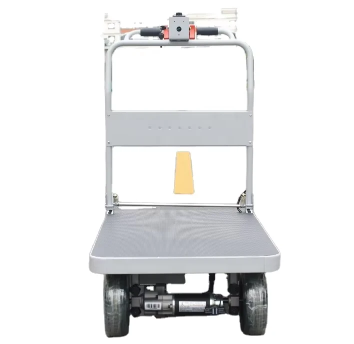 HG 101 Electric Trolley Cart Electric Flatbed Hand Truck for Materials Handling