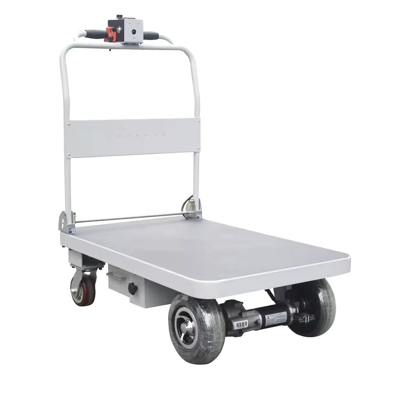 HG-101 Electric Trolley Cart Motorized Hand Truck Electric Platform Trolley