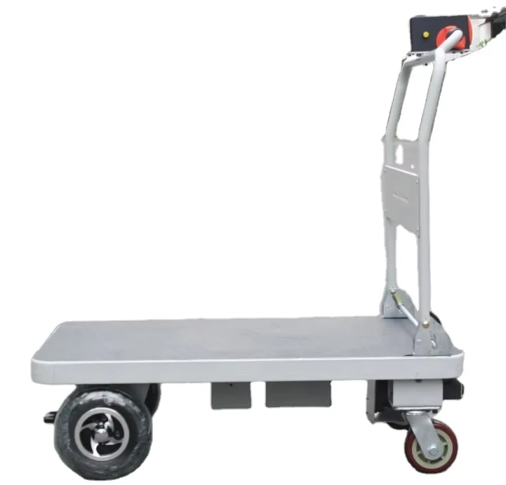 HG 101 Folding Electric Platform Trolley Powered Hand Cart Electric Trolley Cart