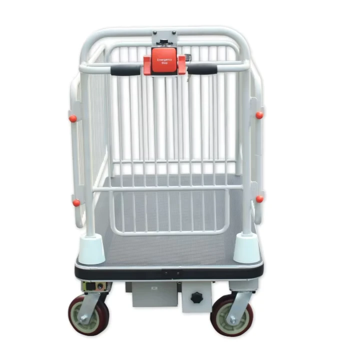 HG 105 Electric Trolley Cart Powered Hand Truck With Shelf for Warehousing Electric Platform Trolley