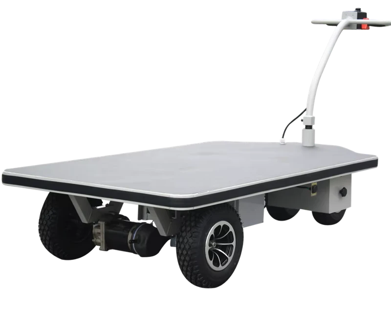 HG 115 Electric Trolley Cart Electric Platform Trolley Power Platform Truck Vehicles With Flexible Handle