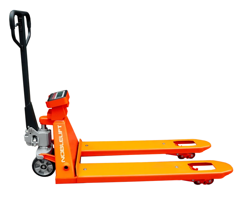 HPT20S Manual Hydraulic Hand Pallet Truck 2000kg 2 Ton Forklift 85mm Fork Height Indoor Outdoor Rubber Wheels