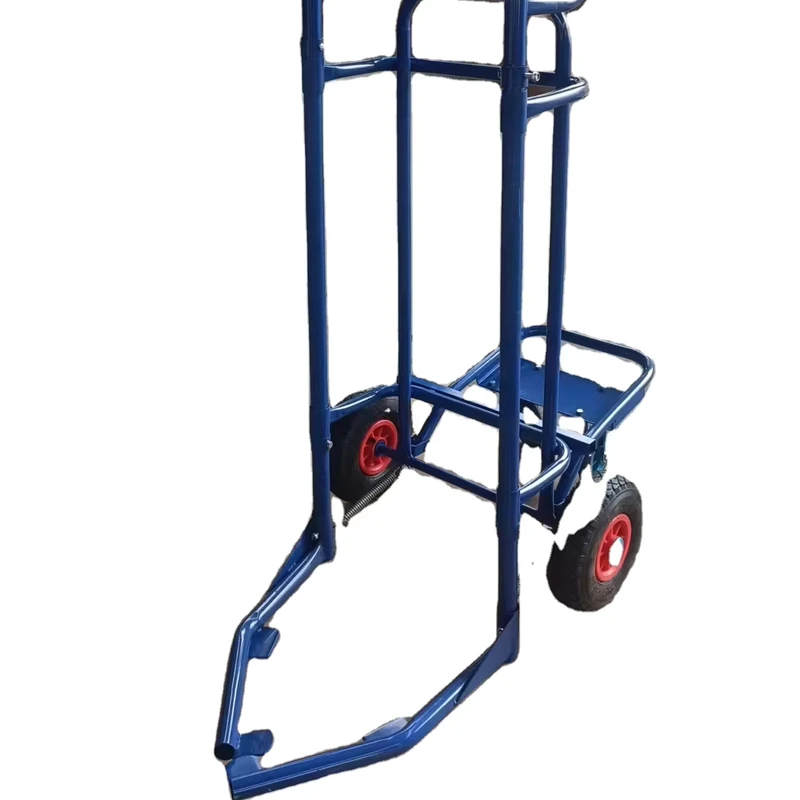 HT8188 Hand Trolley Heavy Duty Stair Climbing Hand Pull Trolley for Transport Tyre 300kg