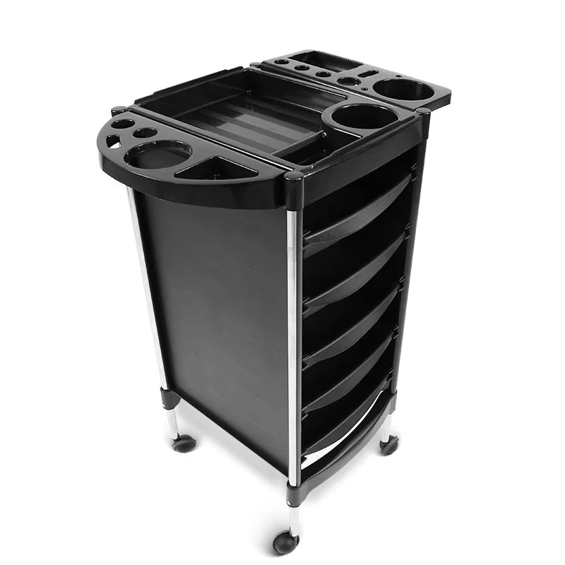 Hair Perm Dyeing Trolley Hair Salon Tool Cart Barbershop 5 layer Storage Hairdressing Cart Beauty Salon Tray Trolley