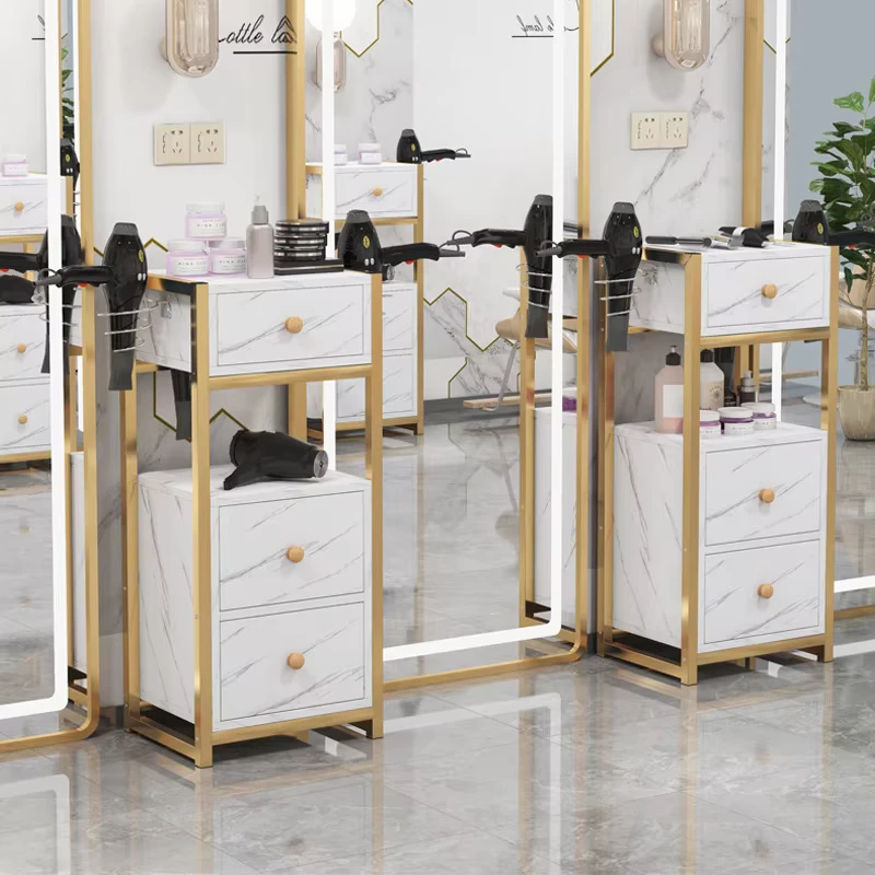 Hair Salon Mobile Styling Cart Beauty Salon Tool Car 3 Drawer Trolley