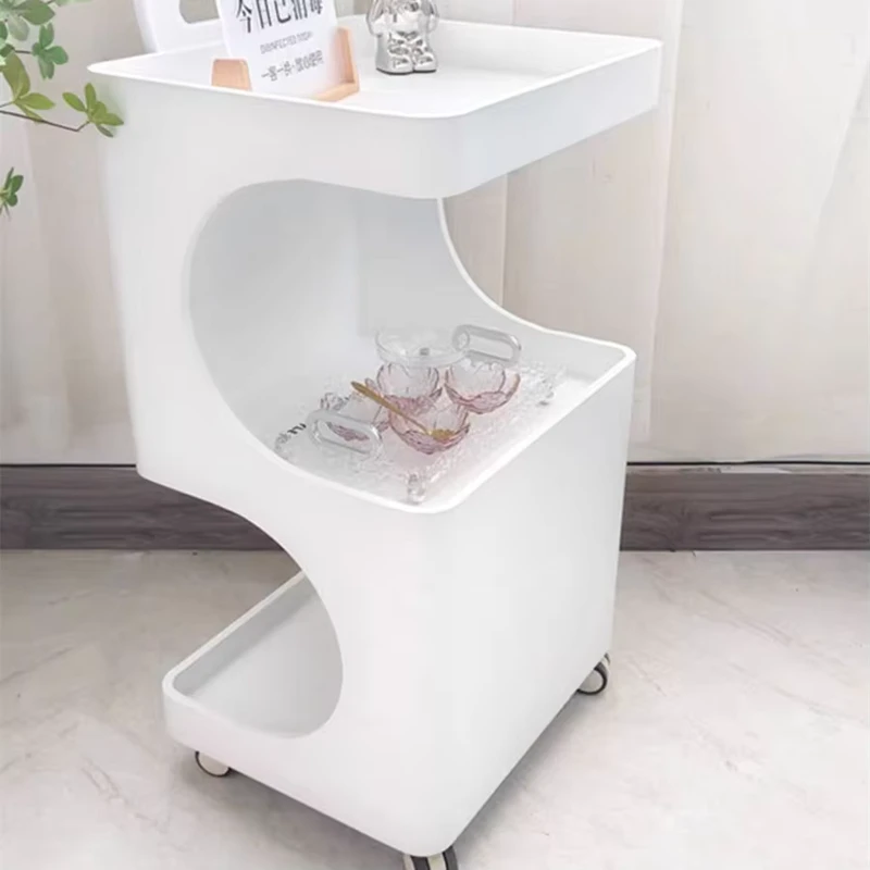 Hair Salon Special Trolley Shelf Tool Table Solid Wood Multi functional Hair Dresser Cabinet