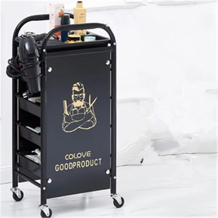 Hair Trolley Cart Salon Beauty Salon Rolling Trolley Barber Shop Equipment Salon Drawer Trolley
