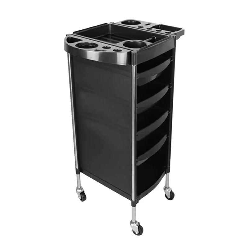 Hairdressing Perm Dye Tool Barber Shop Trolley Beauty Multifunctional Stainless Steel Storage Salon Styling Organizer Cart