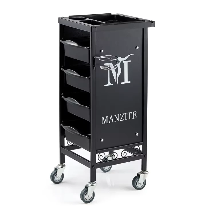 Hairdressing Tool Salon Trolley for Beauty Makeup Hair Salon Cabinet Barber Cart