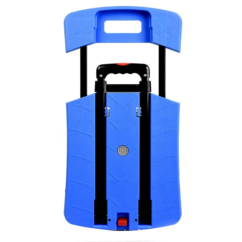 Hanak Foldable Plastic Industrial Portable Small Four Wheel Trolley Cart Flatbed Trucks Express Cart Bearing Load Platform