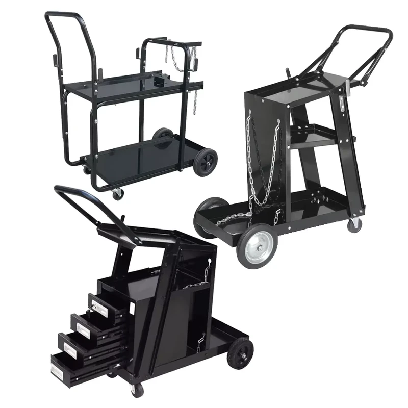 Hand Cart Cabinet Welding Cart Industrial Steel Welding Cart Welding Trolley Machine