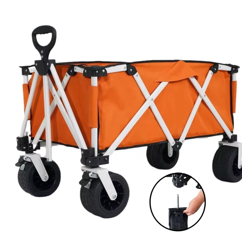 Hand Cart Trolley Baby Stroller Fold Foldable Cart with Wheels Folding Wagon