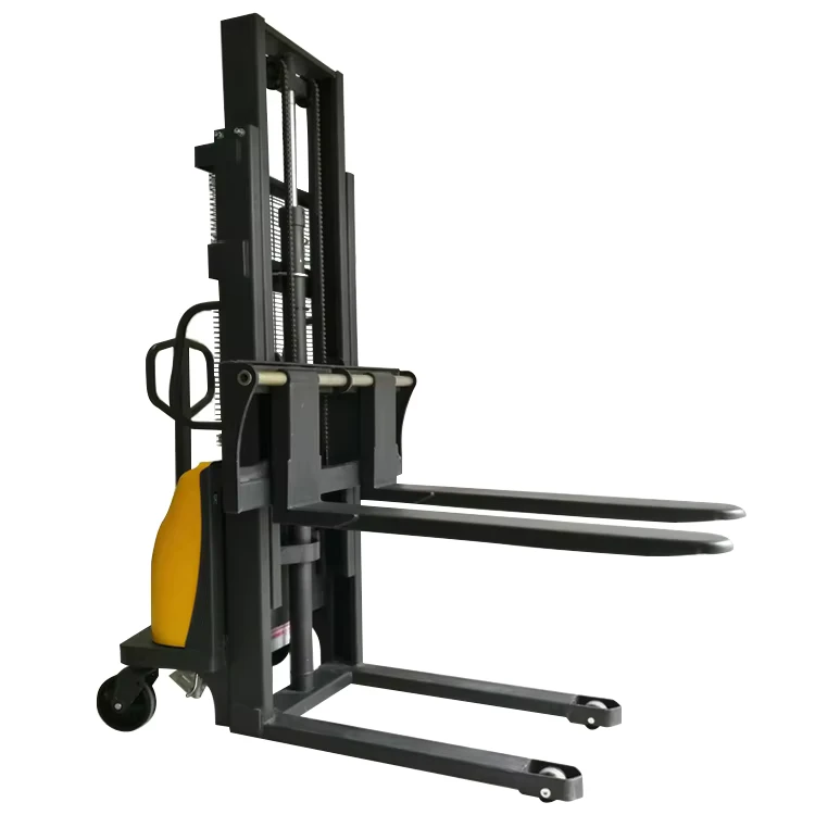 Hand Hydraulic Forklift Pallet Truck Lift Stacker Electric Forklift 1 Ton Electric Pallet Stacker