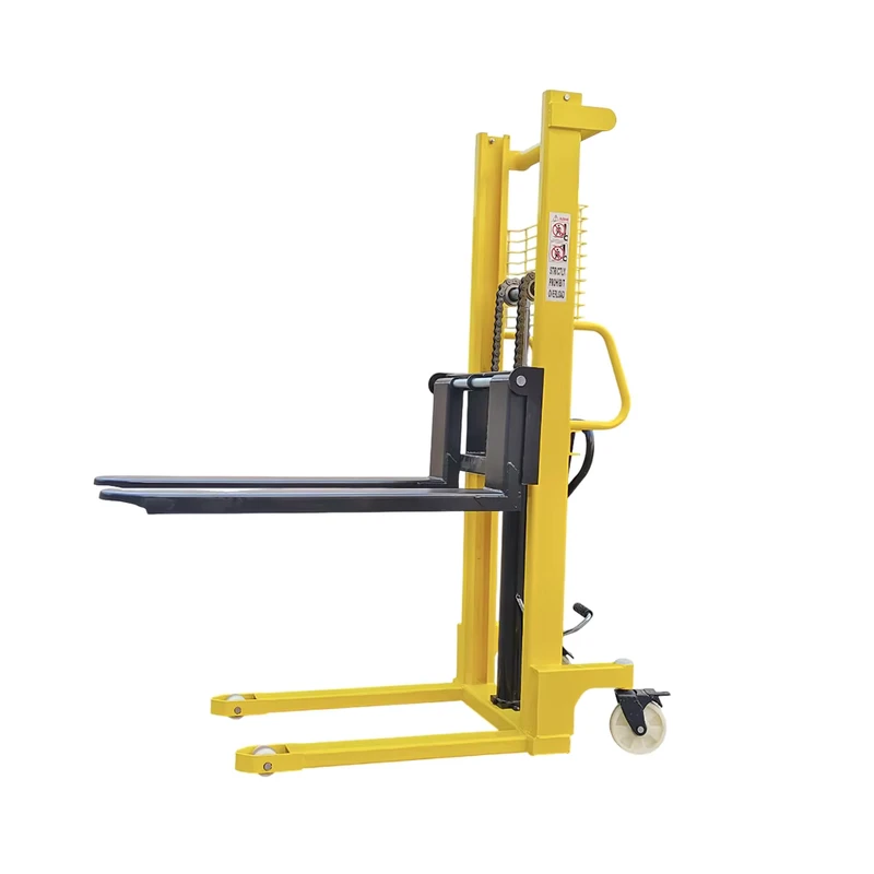 Hand Lift Stacker Hydraulic Lifter Pallet Truck Manual Forklift 2 Ton Indoor Narrow Aisle