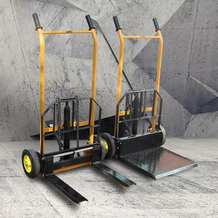 Hand Manual Operated Stacker 200kg 400kg Hydraulic Manual Forklift Stracker
