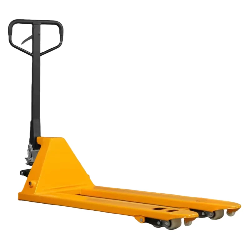 Hand Pallet Truck Portable Manual Hand Forklift Pallet Stacking Truck 2000kg Nylon Wheel