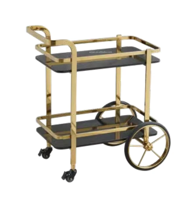 Hand Storage Cart Liquor Wine Food Serving Cart housekeeping Trolleys for Hotel Bar Restaurant