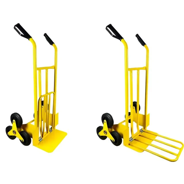 Hand Trolley for Stair Climbing Enclosed Structure with Wheels