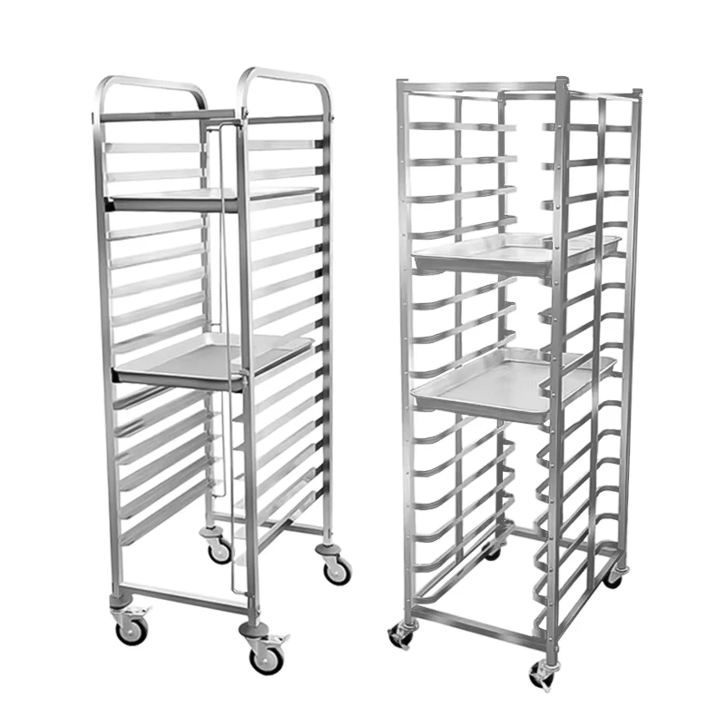 Handcrafted Custom Made Stainless Steel Hotel Trolley with Multiple Capacity Options and All Color Choices
