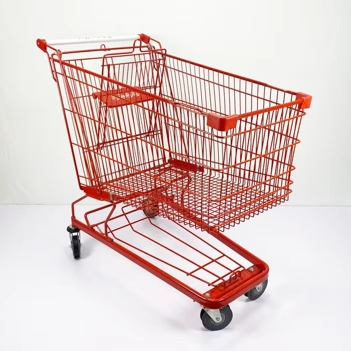 Heavy Duty 240L Unfoldable Supermarket Shopping Trolleys Carts