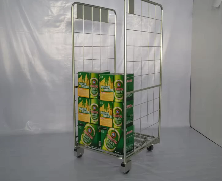 Heavy Duty 2sided Nestable Roll Cage Roll Container