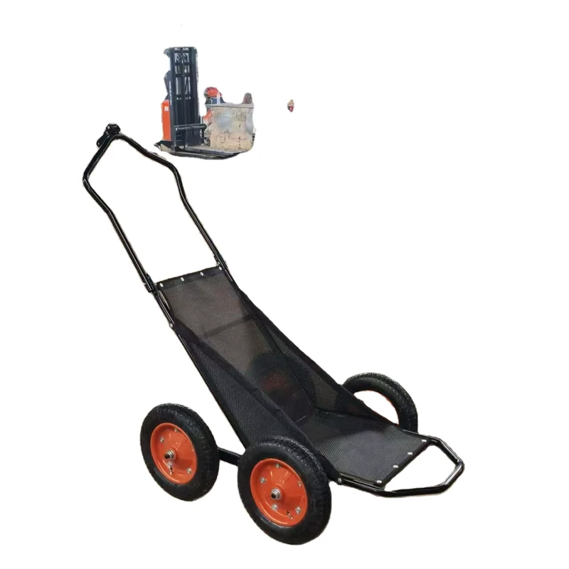 Heavy Duty 4 Wheel All Terrain Utility Cart Large Mesh Bed for Hunting Gardening Camping Hauling Heavy Gear