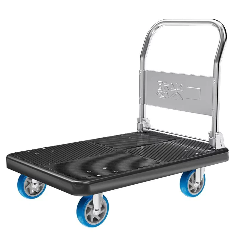 Heavy Duty 4 Wheel Platform Hand Truck Foldable Dolly Cart OEM Portable for Warehouse Logistics 500kg