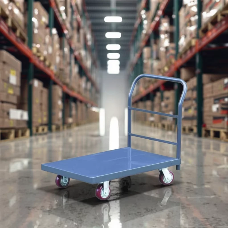Heavy Duty 450 900kg Steel Hand Cart Trolley Four Wheel Foldable Platform Design Customizable OEM for Warehouse Shopping Storage