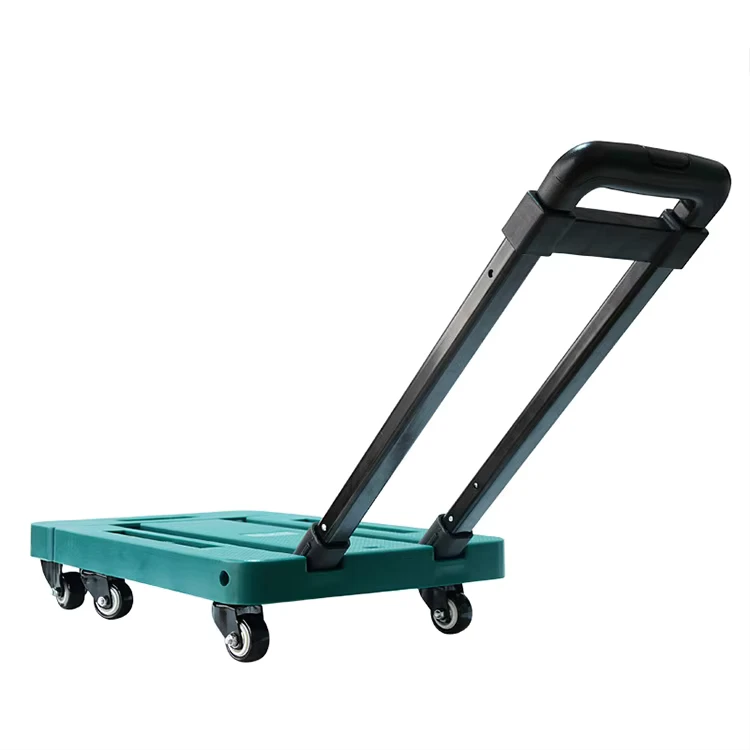 Heavy Duty 6 Wheels Grocery Home Foldable Shopping Carts Trolley for Retail Stores