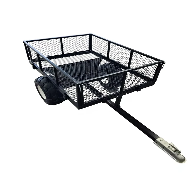 Heavy Duty ATV UTV Tractor Trailer Tow Behind Lawn Utility Cart Dump Trailer