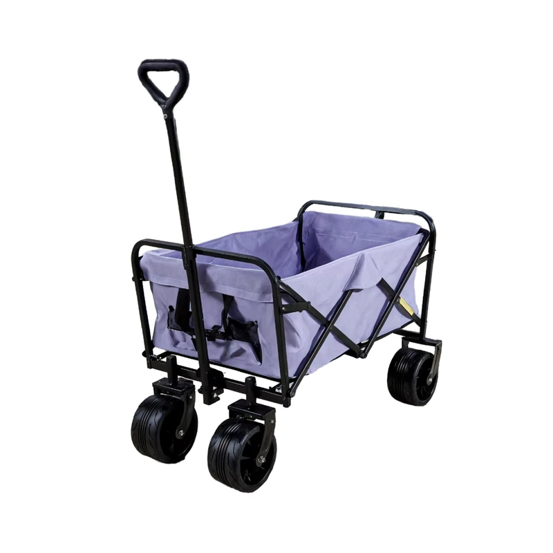 Heavy Duty All Terrain Collapsible Utility Cart with Big Wheels Folding Beach Wagon