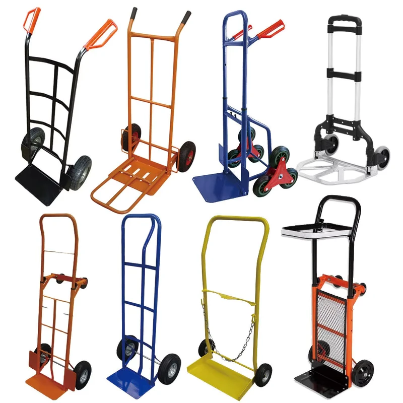 Heavy Duty Aluminium Steel Folding Hand Trolley Two Wheel Cargo Trolley OEM Tools 1 Year Warranty Platform
